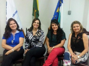 Mulheres no comando da CDL: Maria da Glória, Sheila Andrade, Cláudia Dutra e Maria do Socorro.