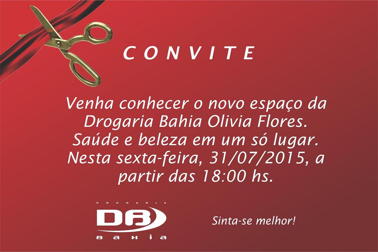 Convite - Drogaria Bahia