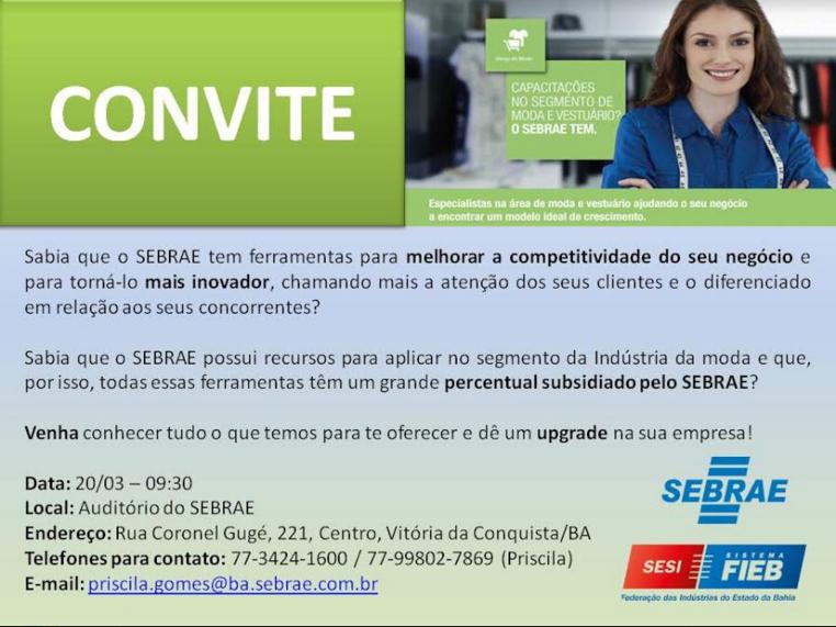 Convite_projeto industria da moda_sebrae